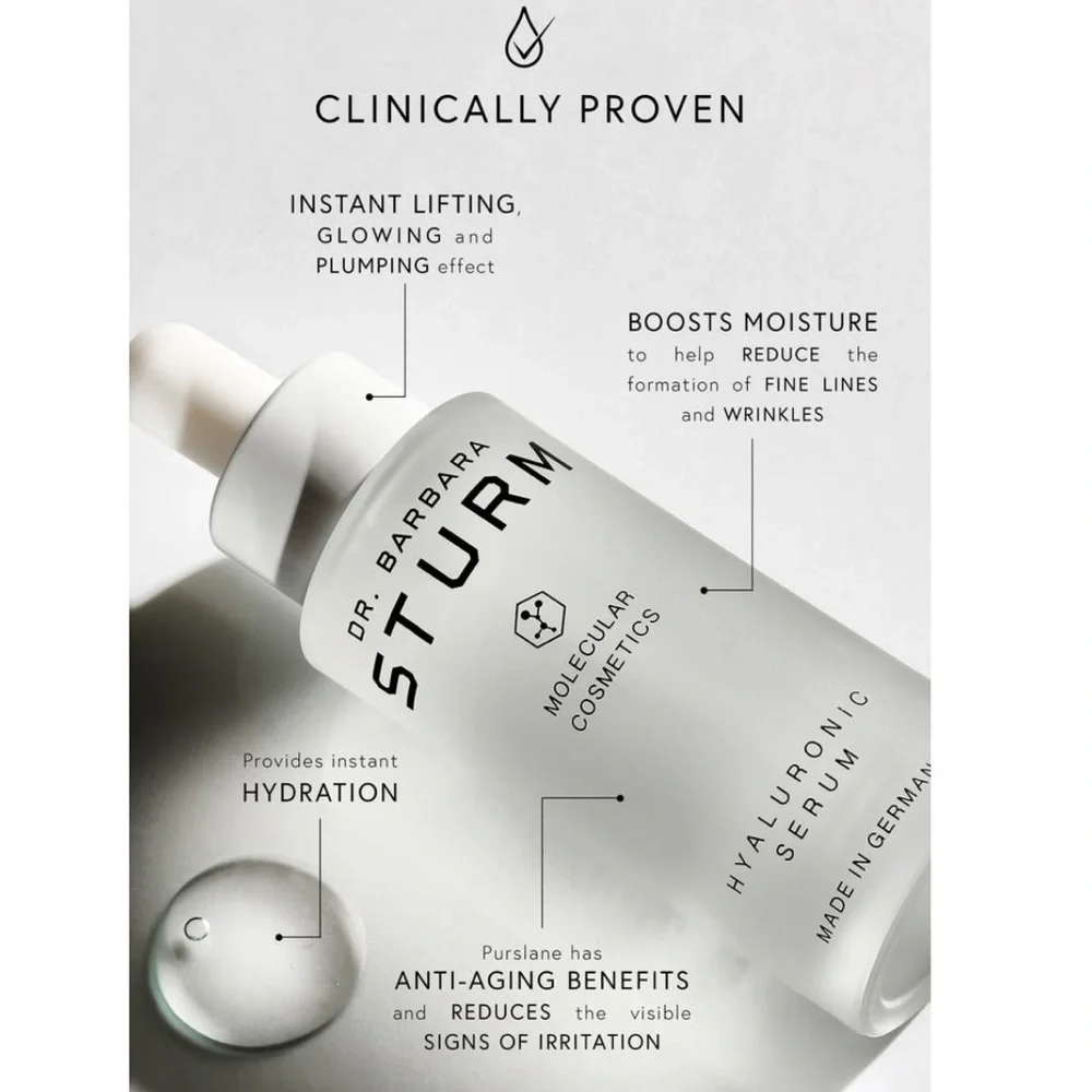 $27❤️‍🔥 Dr. Barbara Sturm Hyaluronic Serum 💧 NEW IN BOX Molecular Hydration - Picture 4 of 6
